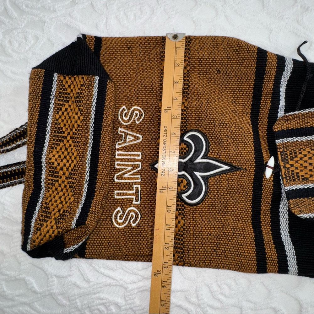 New Orleans Saints Falsa Rug Drawstring Backpack - Picture 8 of 8